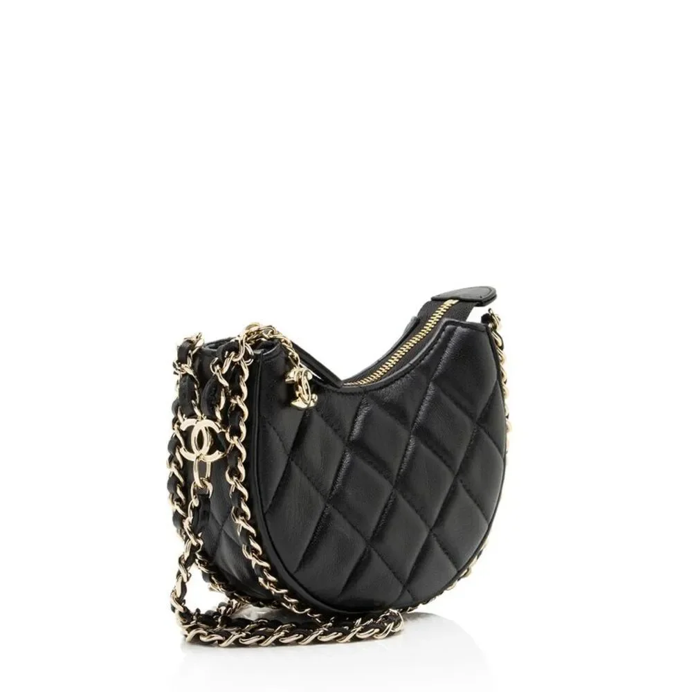 Chanel Lambskin Chain Around Mini Hobo